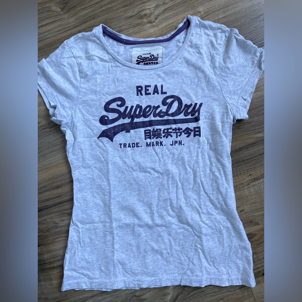 Grey Heathered Superdry Tee